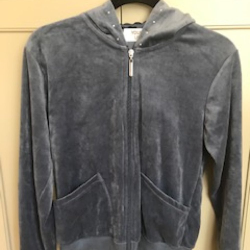 Young USA Dark Blue Hoodie with Rhinestones_4